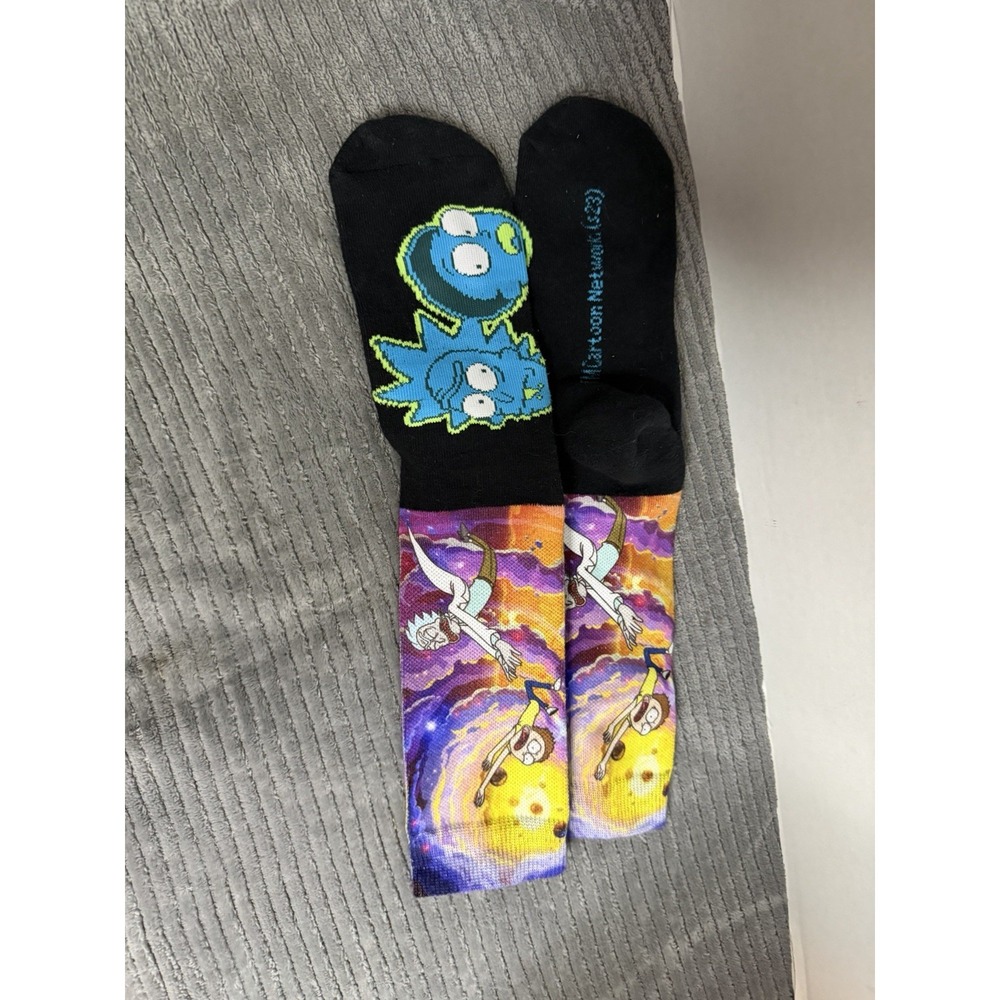 RICK and MORTY Socks - Size 6-12 ADULT SWIM Unisex